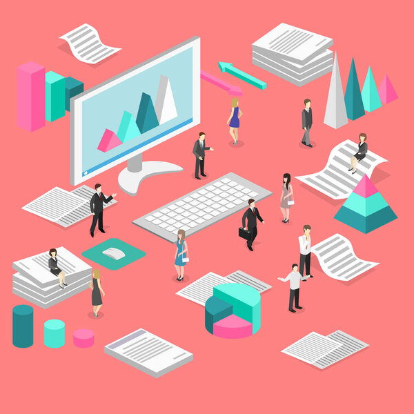 внутреннее рабочее место с людьми
