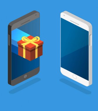 Online Sipariş kavramsal kompozisyon