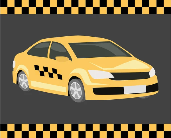 Servicio de transporte de taxi — Vector de stock