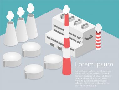 Binanın izometrik cephe. 