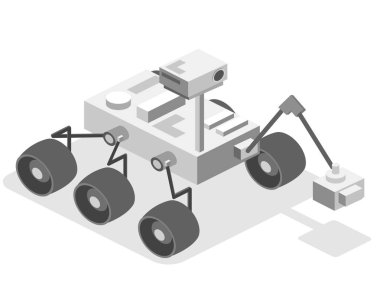 Mars'ta ayakta rover