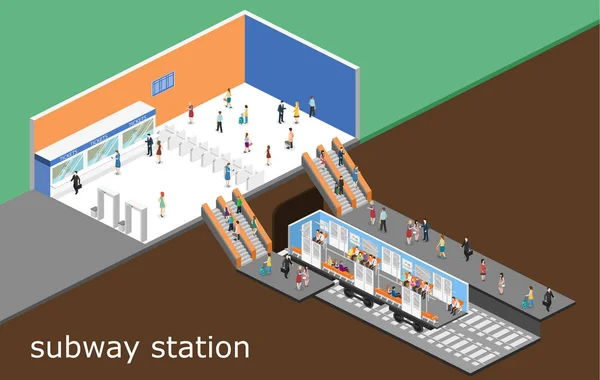 Metro metro tren transporte — Archivo Imágenes Vectoriales