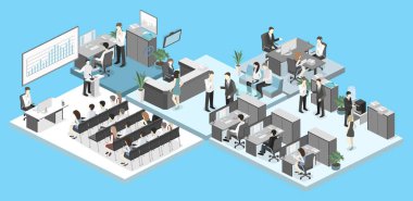 Isometric conference hall clipart