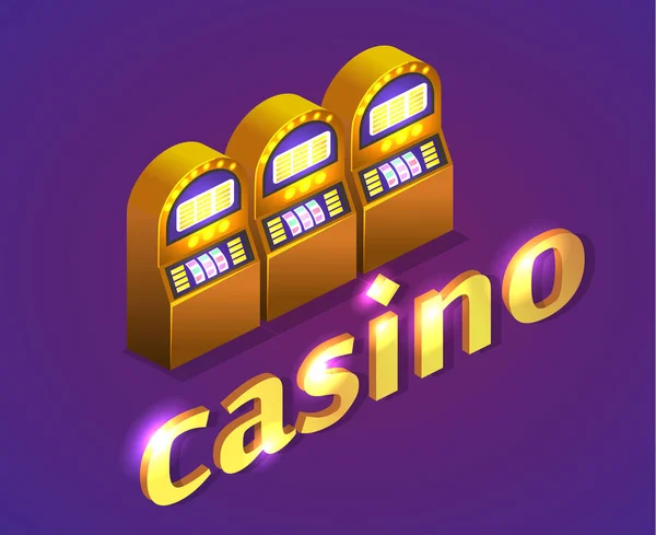 Casino vector aislado . — Archivo Imágenes Vectoriales