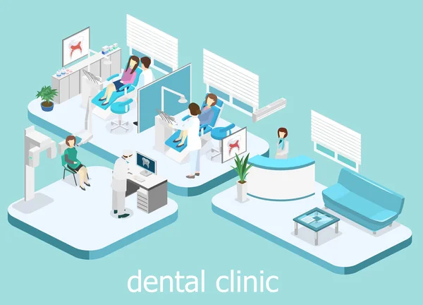 Salle d'attente en dentisterie intérieur — Image vectorielle