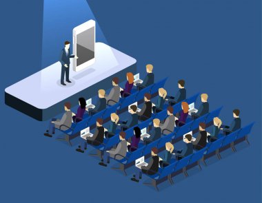 yeni telefon veya uygulamanın tanıtımı.