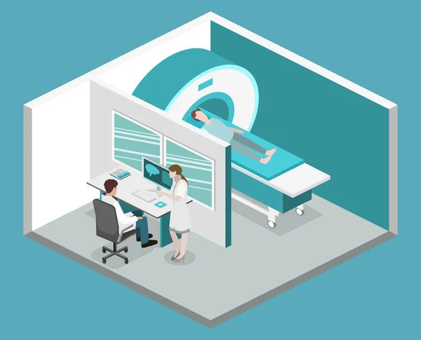 Tıbbi MRI web simgesi — Stok Vektör