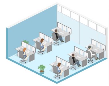 düz ofis bölümleri iç 