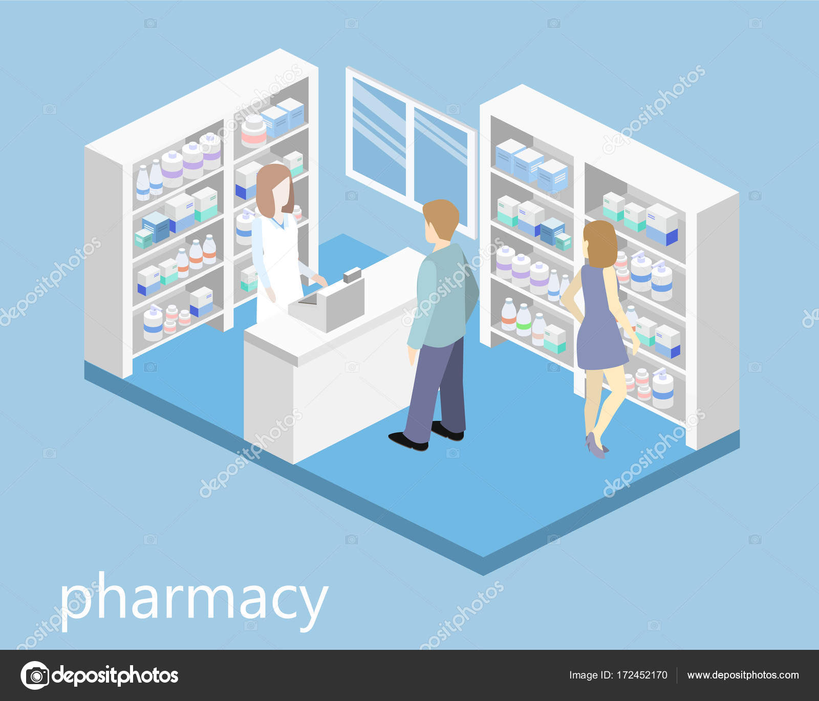 Plano de una farmacia