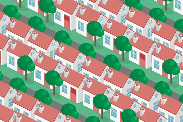 Illustration av hus och fastigheter — Stock vektor