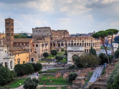 İtalya Roma Forumu mimari anıtları