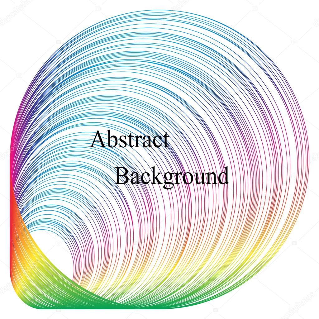 The Expanding Circles Pattern. Iridescent Striped Tunnel. Template for Visiting Cards, Labels, Fliers, Banners, Badges, Posters, Stickers and Advertising Actions.  Abstract Background