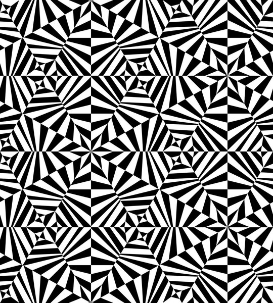 Бесшовный полигональный черно-белый полосатый узор. Геометрическая справка. Подходит для текстиля, ткани, упаковки и веб-дизайна
