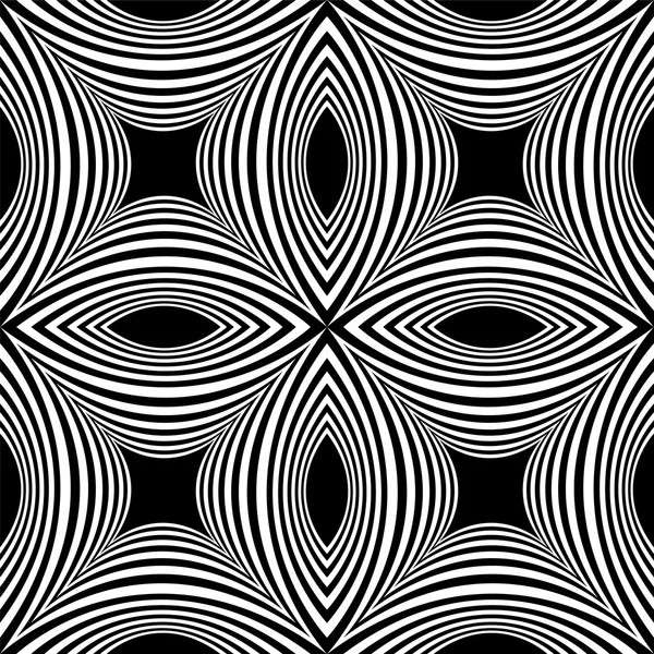 Απρόσκοπτη λευκό ριγέ μοτίβο κοίλη ορθογωνίου σε μαύρο φόντο. Οπτική όγκου επίδραση. Πολυγωνικό γεωμετρικά αφηρημένα φόντο. Κατάλληλο για ύφασμα, ύφασμα, πακετάρισμα και web design — Διανυσματικό Αρχείο