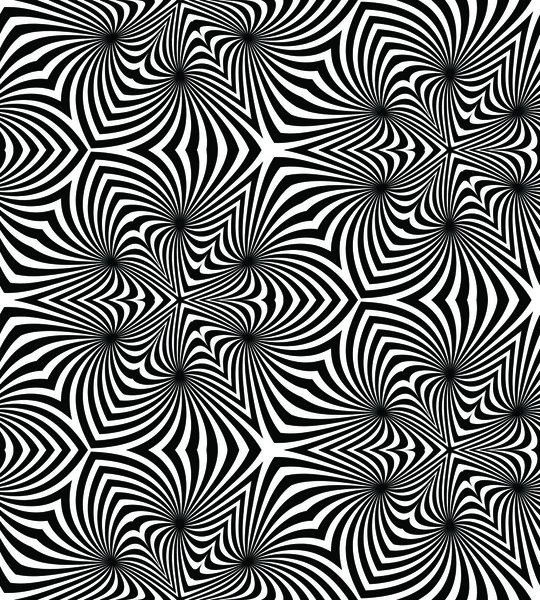 Kesintisiz beyaz ve siyah spiral desen. Tek renkli geometrik arka plan. Tekstil, kumaş, ambalaj ve web tasarımı için uygundur..