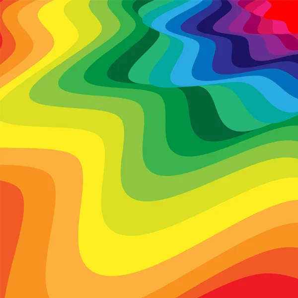 Abstrakte wellenförmige Regenbogenmuster visuelle Illusion von Bewegung. Abstrakter Hintergrund. geeignet für Textilien, Gewebe und Verpackungen — Stockvektor