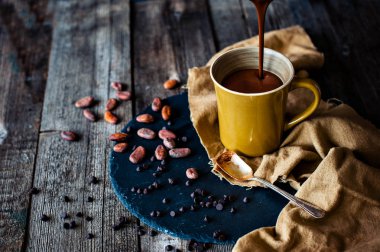 bir kupa sıcak çikolata 