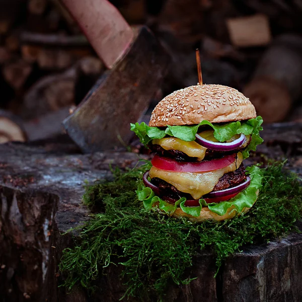 Hambúrguer caseiro — Fotografia de Stock