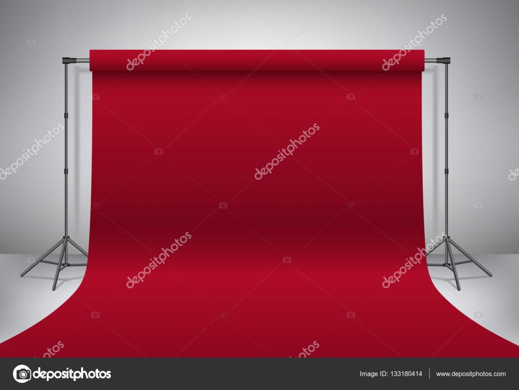 Download Red Empty Photo Studio Realistic Mock Up Backdrop Stand With Golden Paper Backdrop Gold Paper Background Vector Illustration Stock Vector Royalty Free Vector Image By C Cheremuha 133180414