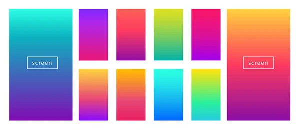 柔らかい色の背景 モバイルアプリ用のモダンなスクリーンベクトルデザイン 柔らかい色のグラデーション — ストックベクタ