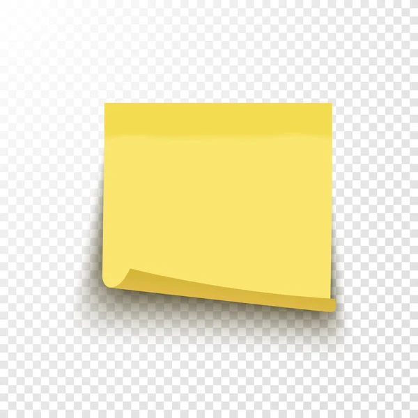 Yellow Postit „Yes you can!“ / handwritten, vector, isolated Stock Vector