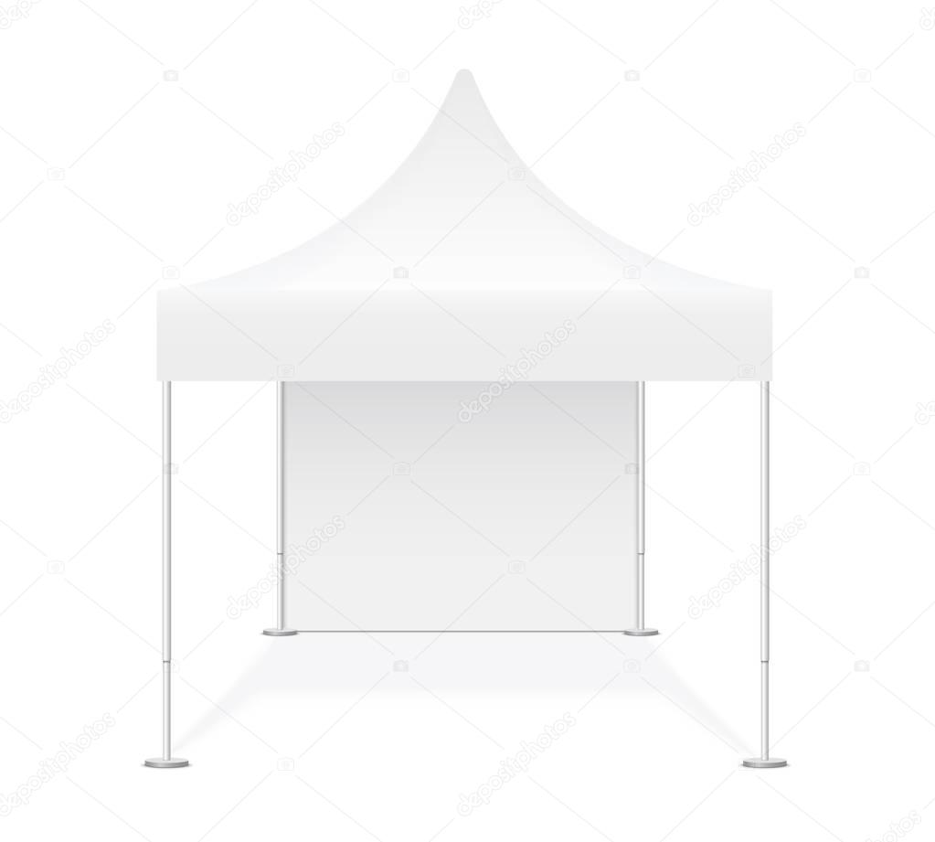 Event trade pop-up vector tent mobile marquee.