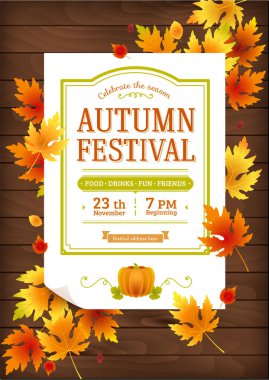  Sonbahar festivali posteri