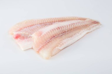 Fillet of fresh pangasius clipart
