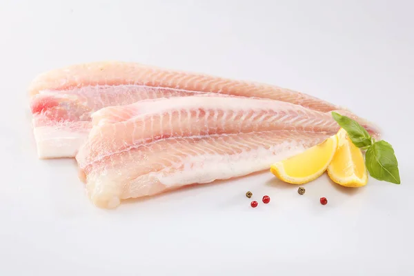 신선한 pangasius 등심 — 스톡 사진