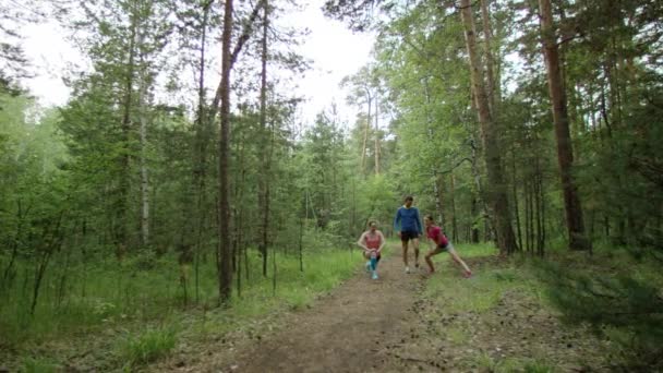 Розминці перед тренування — стокове відео