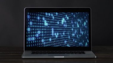 mavi renkli laptop, ikili veri