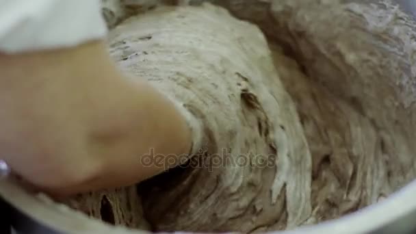 面团烹饪过程 — 图库视频影像