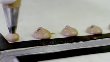 Hamur macarons için sıkma