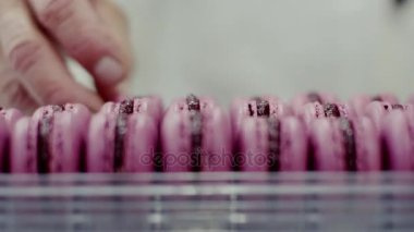 Hazır pembe macarons plastik ambalaj yalan söylüyorsun
