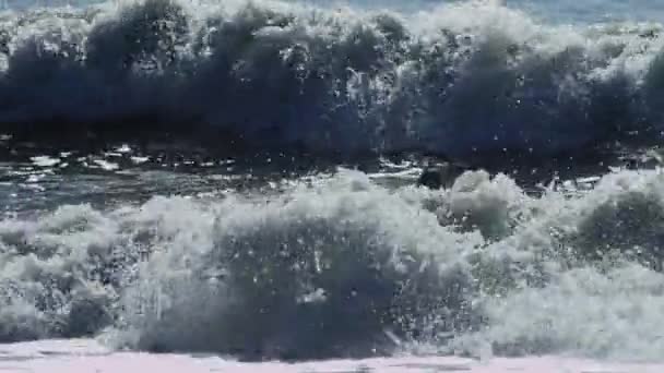 Fantastiska Stilla havet vågor — Stockvideo