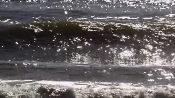 Удивительные океанские волны — стоковое видео
