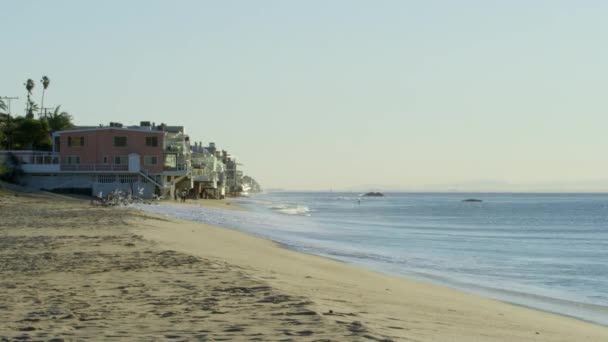 Vista temporal de la costa del Pacífico — Vídeos de Stock