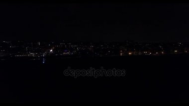 Los Angeles üzerinde uçuş gece