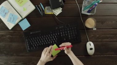 Kendisi için bir hatırlatma yapma bir kullanıcı görünümünü aşağı üst