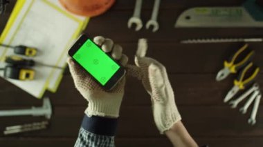 O adamın bir planı yakınlaştırma Üstten Görünüm