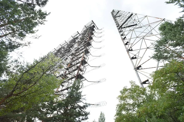 Duga Soviet Horizon Oth Radar System Military Antenna Chernobyl — Stock Photo, Image