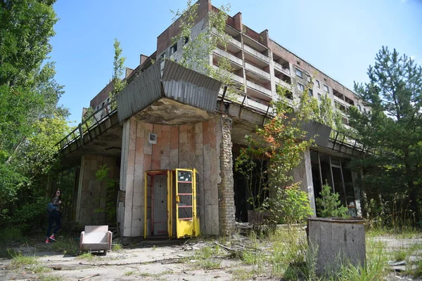 Abandonou Pripyat City Zona Exclusão Chernobyl Verão 2019 — Fotografia de Stock