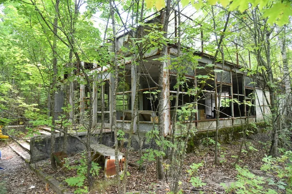 Abandonou Pripyat City Zona Exclusão Chernobyl Verão 2019 — Fotografia de Stock