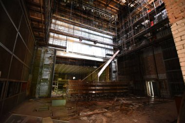 Çernobil Yasak Bölge terk edilmiş binalar.