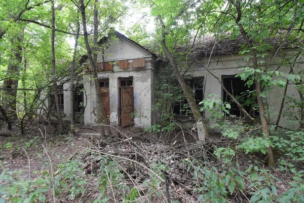 Chernobyl Exclusion Zone Edifícios Abandonados — Fotografia de Stock