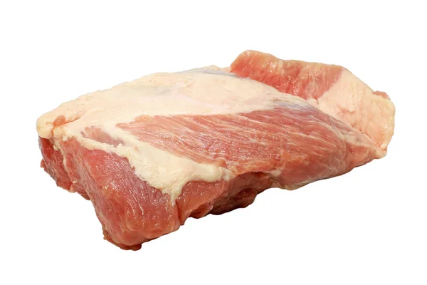 Fresh Pork isolated on white — Stock Photo, Image