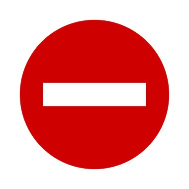 Bir giriş veya girmeyin! Trafik işaretleri