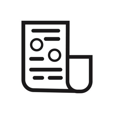 Document Icon vector. Simple flat symbol. Perfect Black pictogram illustration on white backgroundDocument Icon vector.