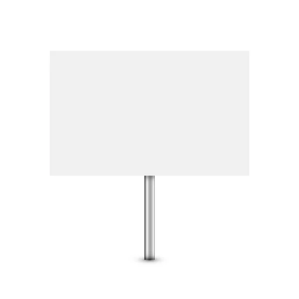 Banner em branco mock up on stick isolado . —  Vetores de Stock