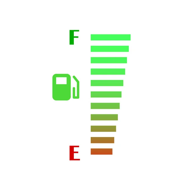 Diseño del vector del indicador de combustible — Archivo Imágenes Vectoriales